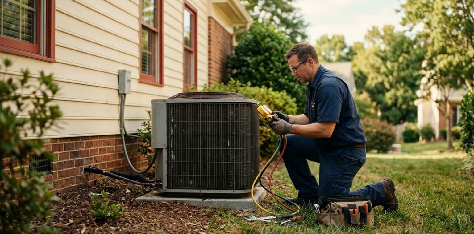 A hvac job in Charlotte