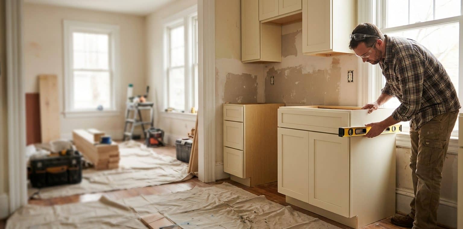 A kitchen remodeling job in Baltimore