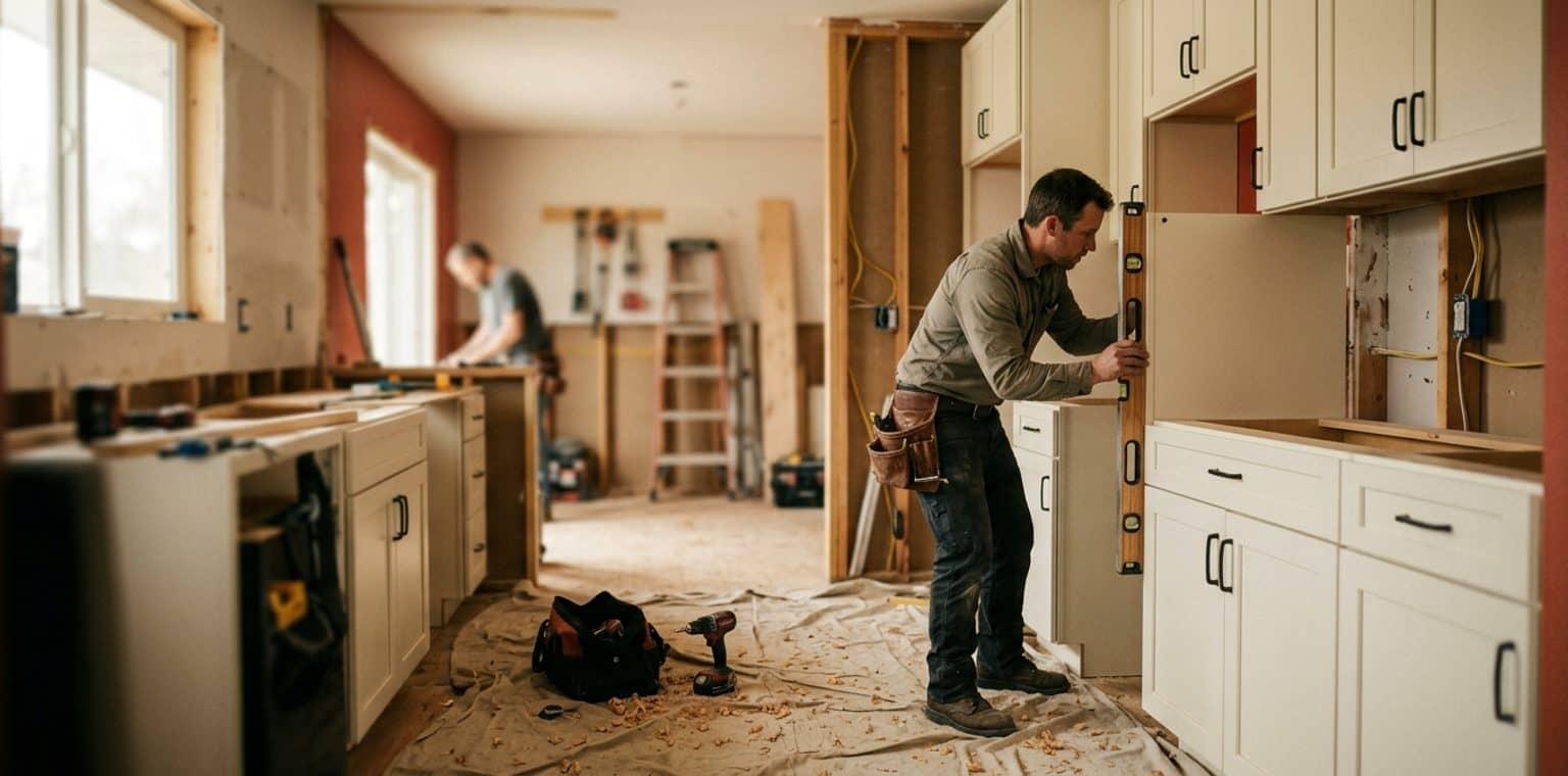 A kitchen remodeling job in Boise