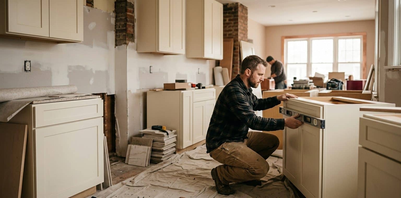 A kitchen remodeling job in Detroit