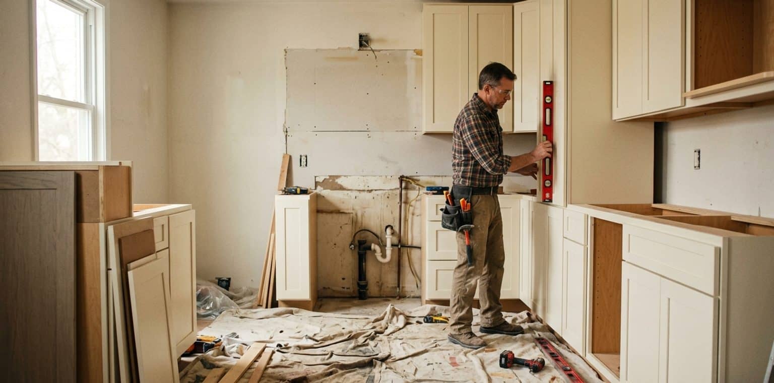 A kitchen remodeling job in Indianapolis