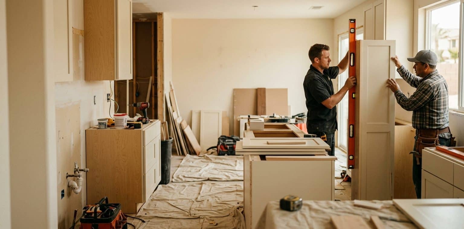 A kitchen remodeling job in Las Vegas