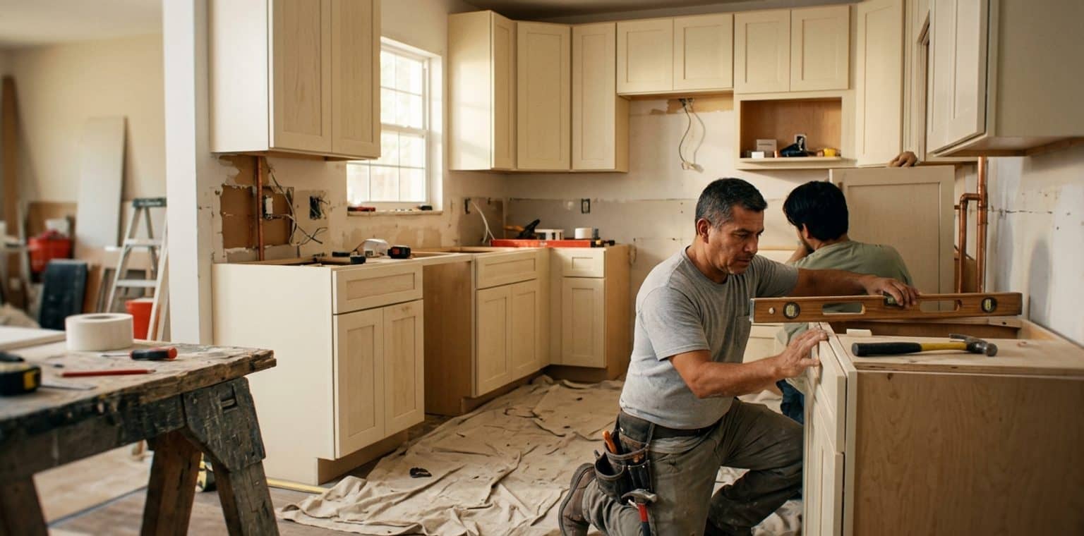 A kitchen remodeling job in Orlando