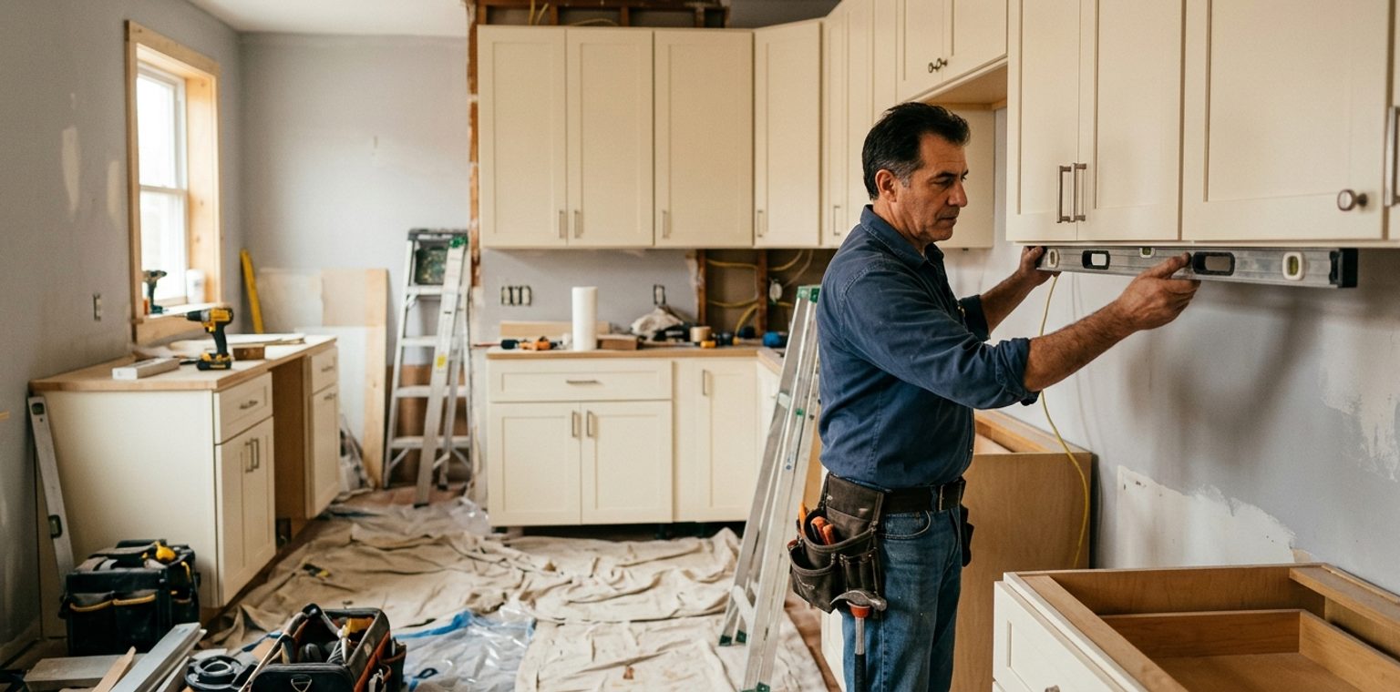 A kitchen remodeling job in Philadelphia