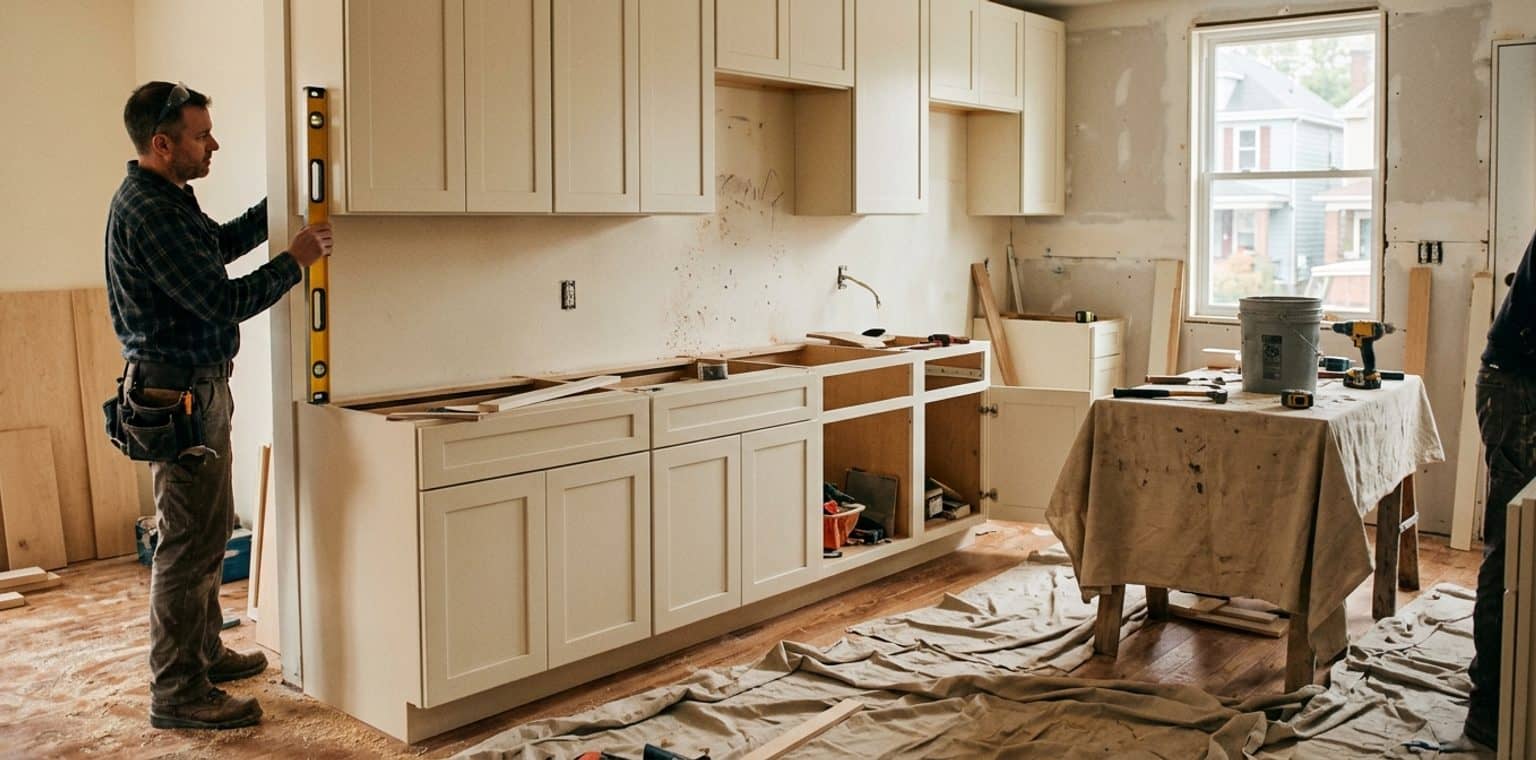 A kitchen remodeling job in Pittsburgh