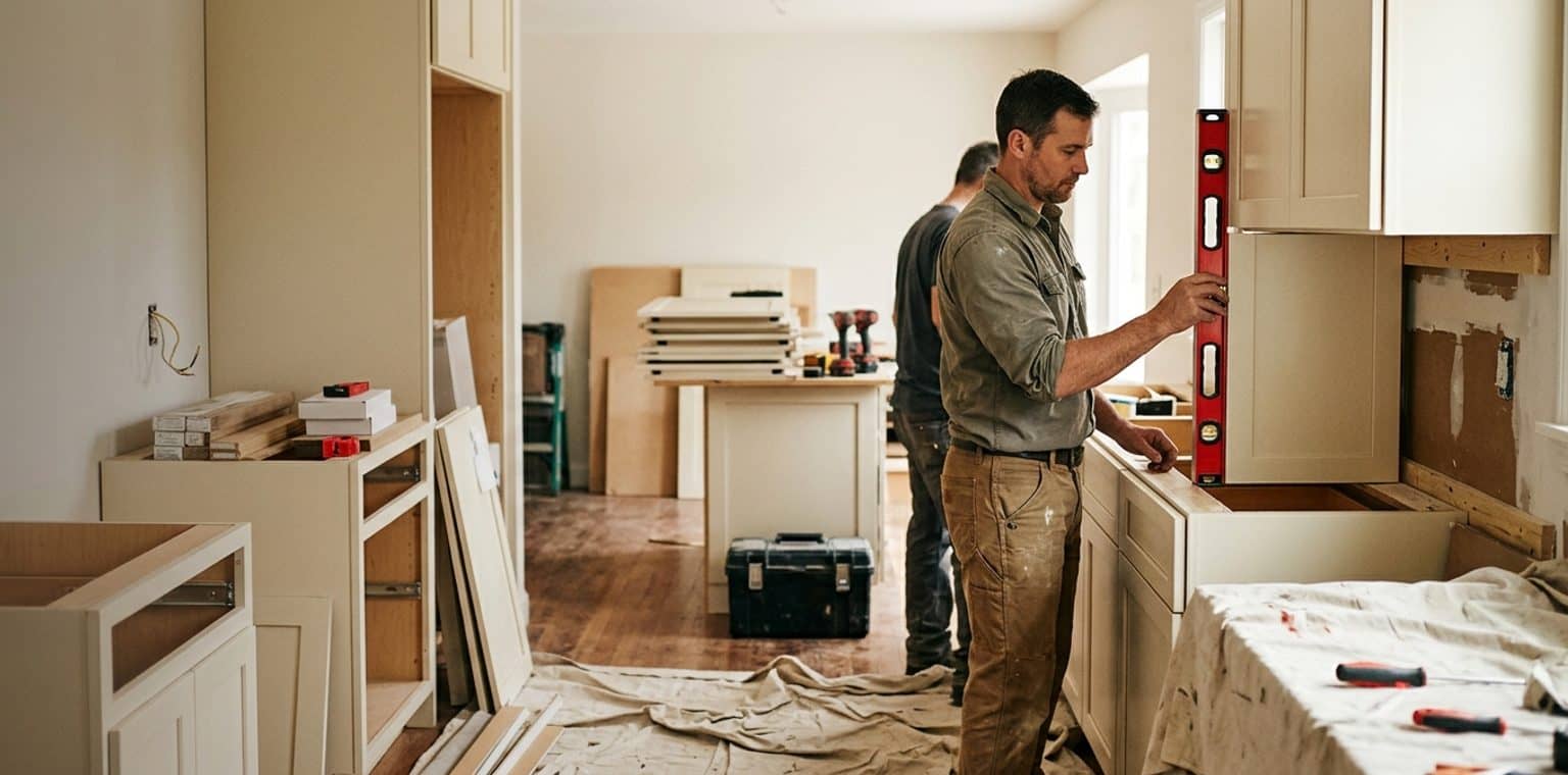 A kitchen remodeling job in Richmond