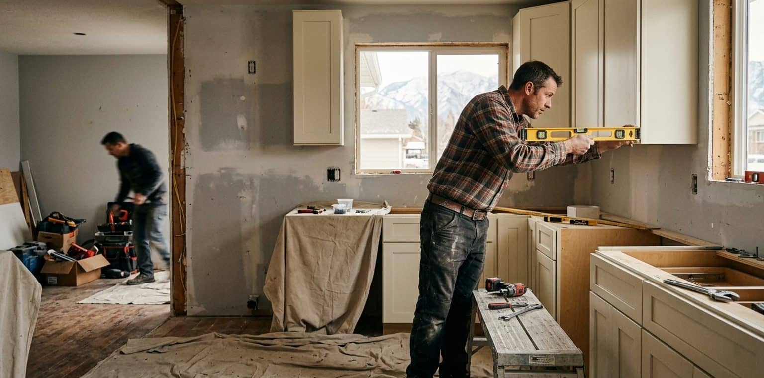 A kitchen remodeling job in Salt Lake City