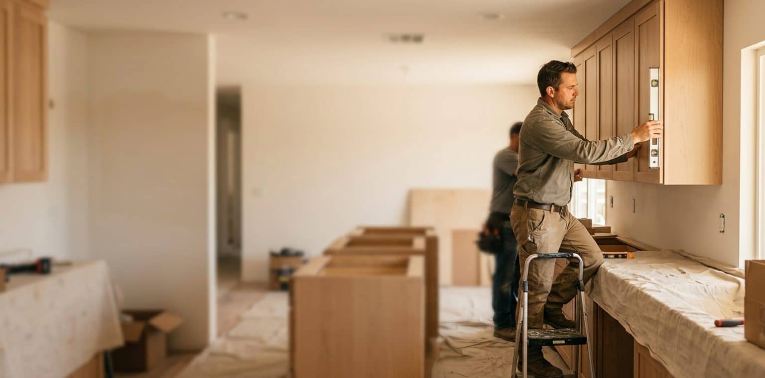 A kitchen remodeling job in San Diego