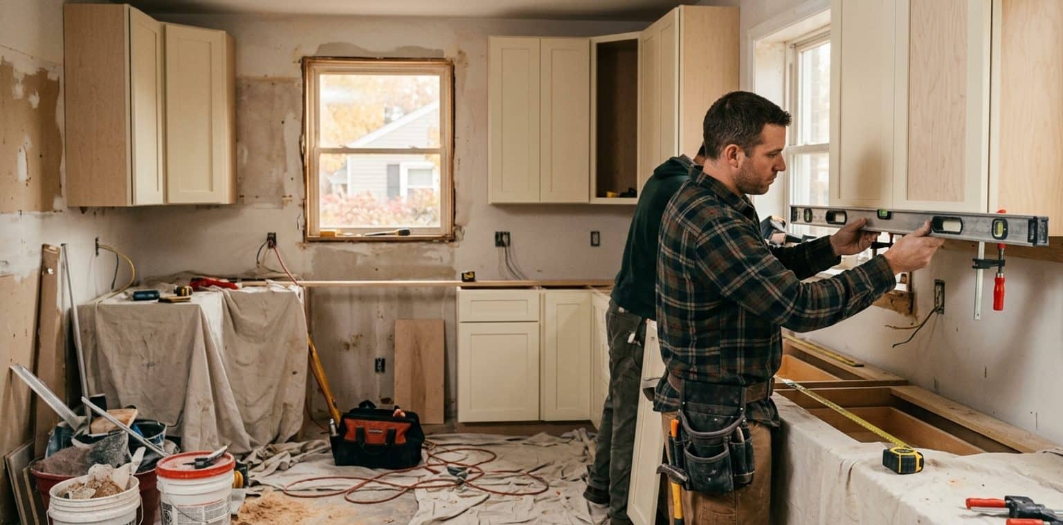 A kitchen remodeling job in St Louis