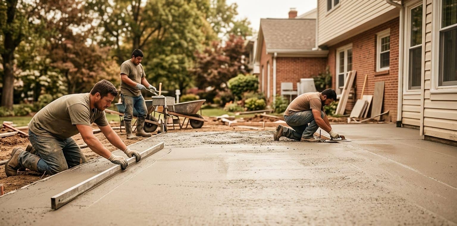 A outdoor living & hardscapes job in Baltimore