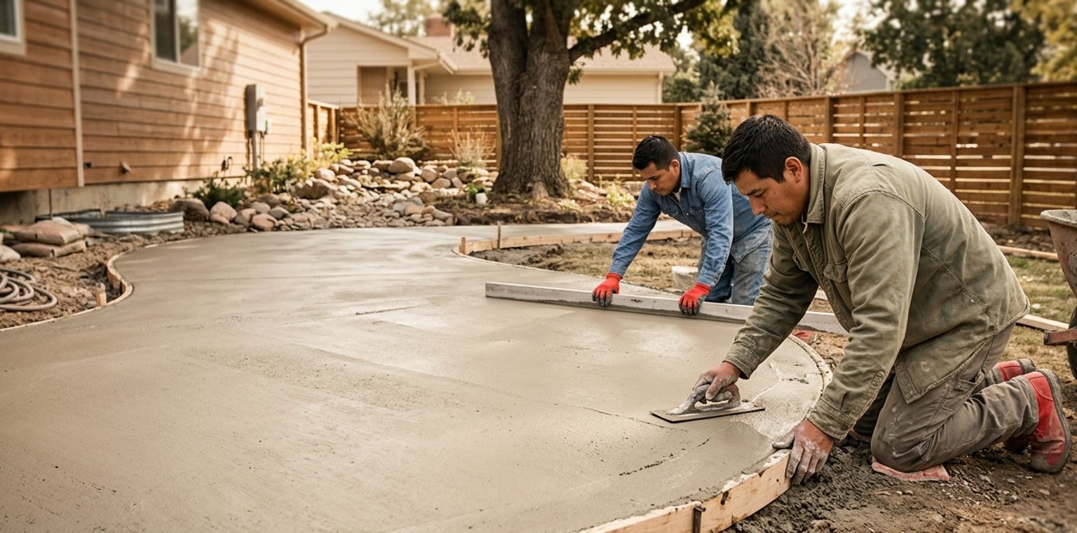 A outdoor living & hardscapes job in Denver