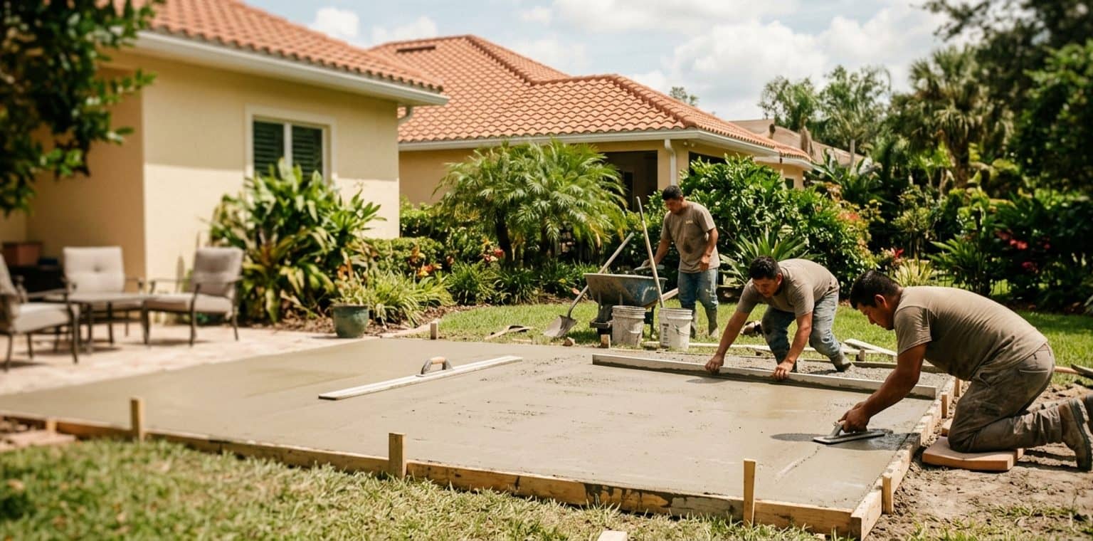 A outdoor living & hardscapes job in Jacksonville