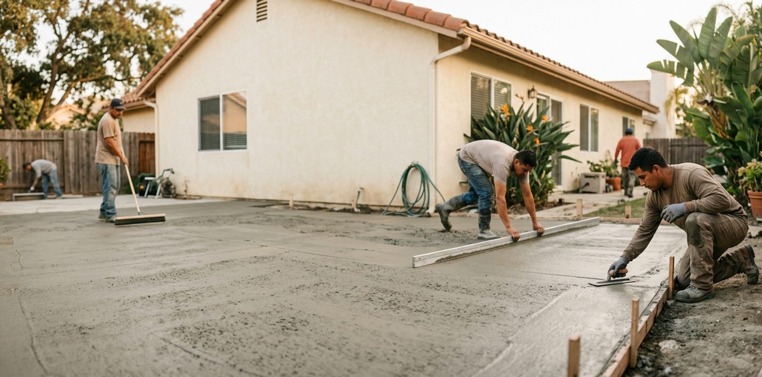 A outdoor living & hardscapes job in Los Angeles