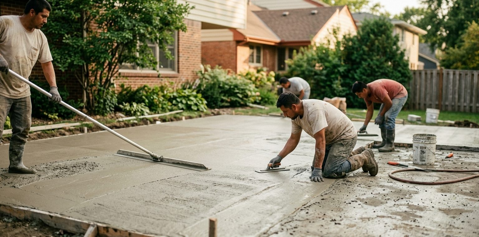 A outdoor living & hardscapes job in Minneapolis