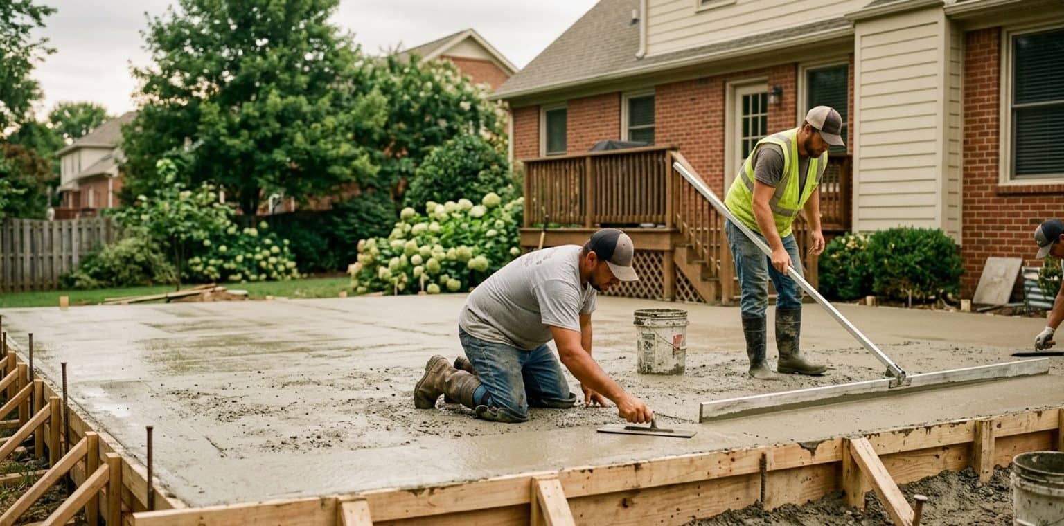 A outdoor living & hardscapes job in Nashville