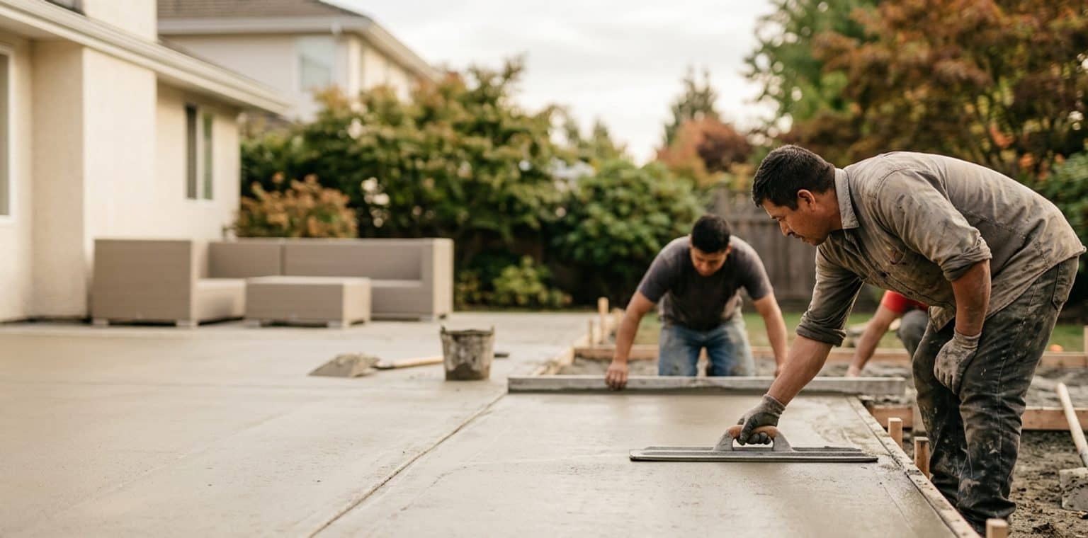 A outdoor living & hardscapes job in Richmond