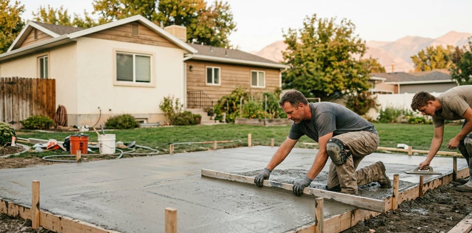 A outdoor living & hardscapes job in Salt Lake City