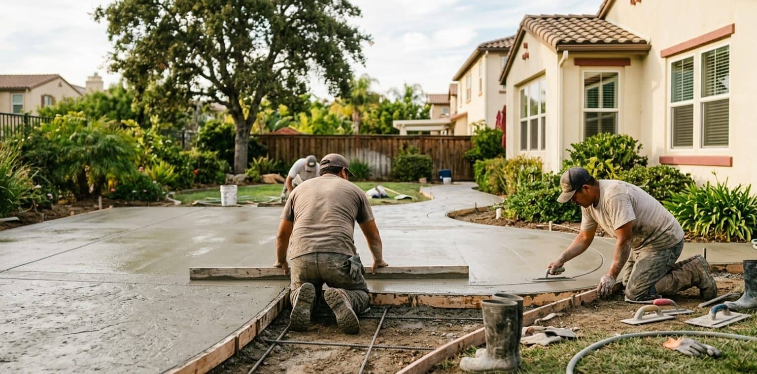 A outdoor living & hardscapes job in San Diego
