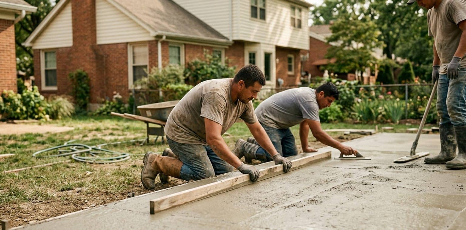 A outdoor living & hardscapes job in St Louis