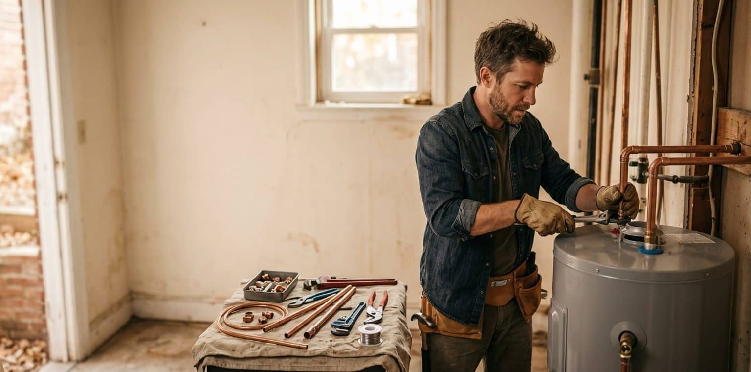 A plumbing job in Baltimore