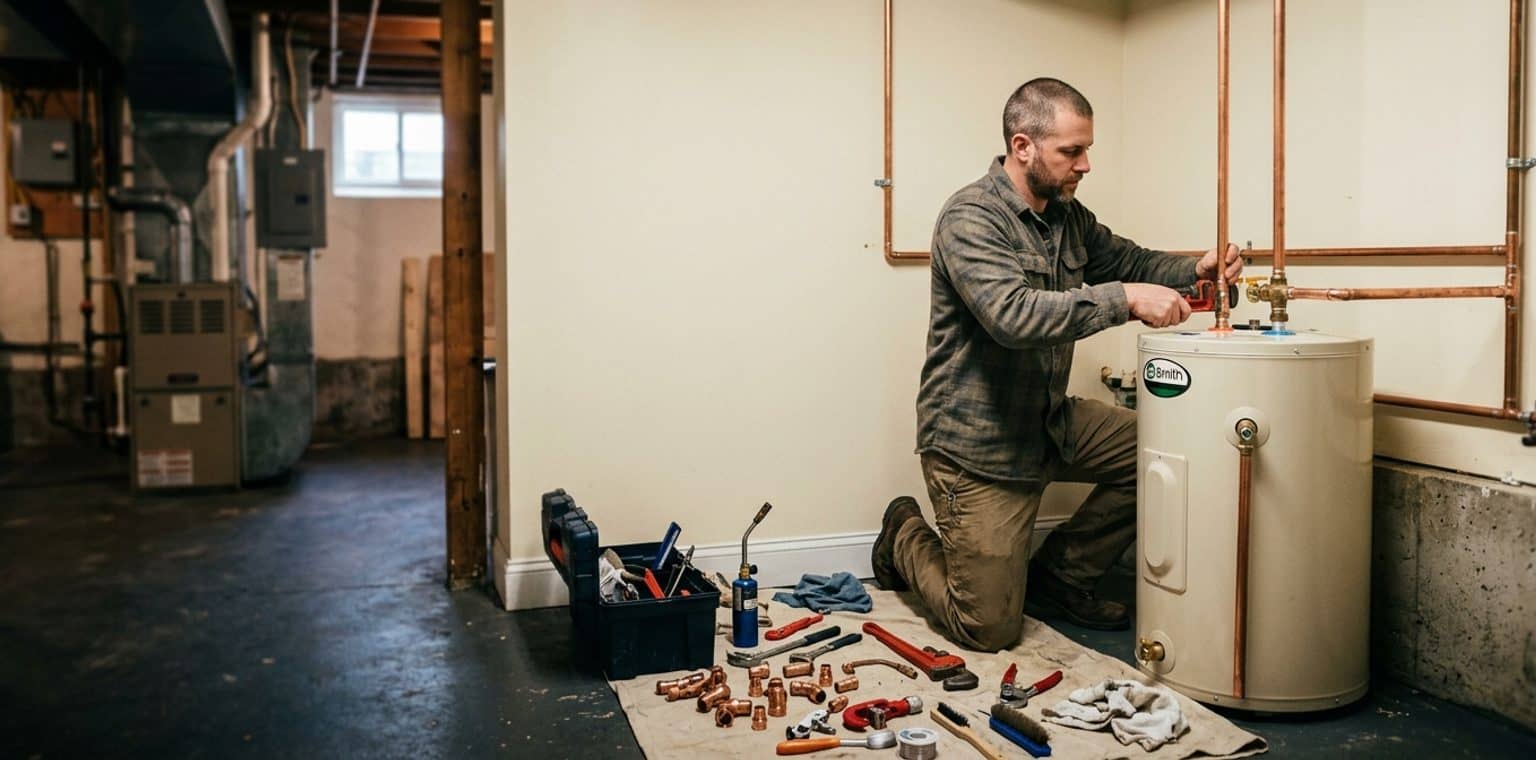 A plumbing job in Boston