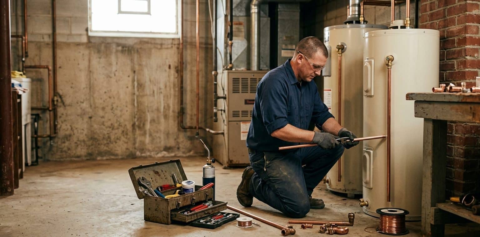 A plumbing job in Detroit
