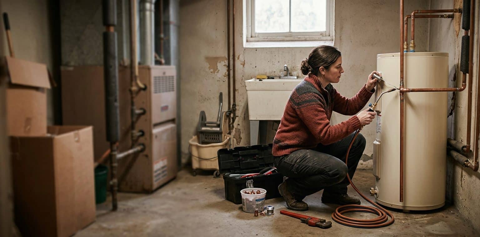 A plumbing job in Portland