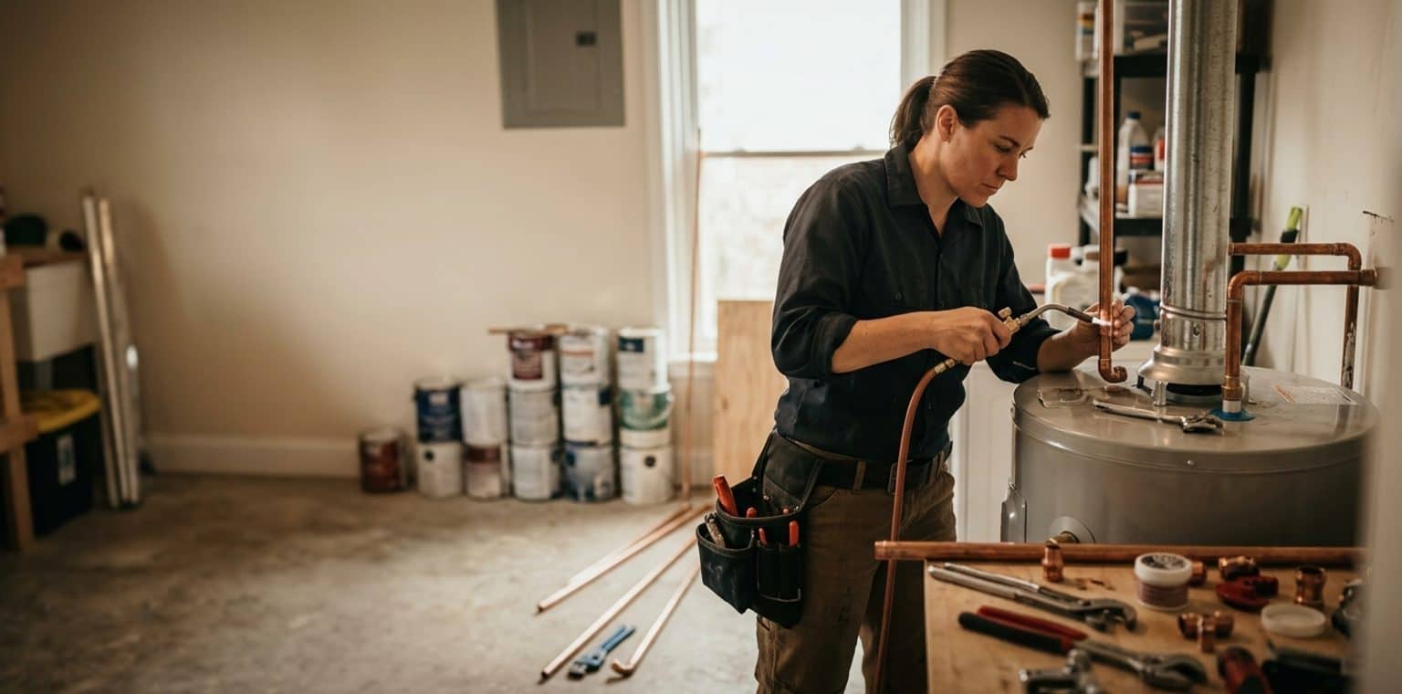 A plumbing job in Richmond