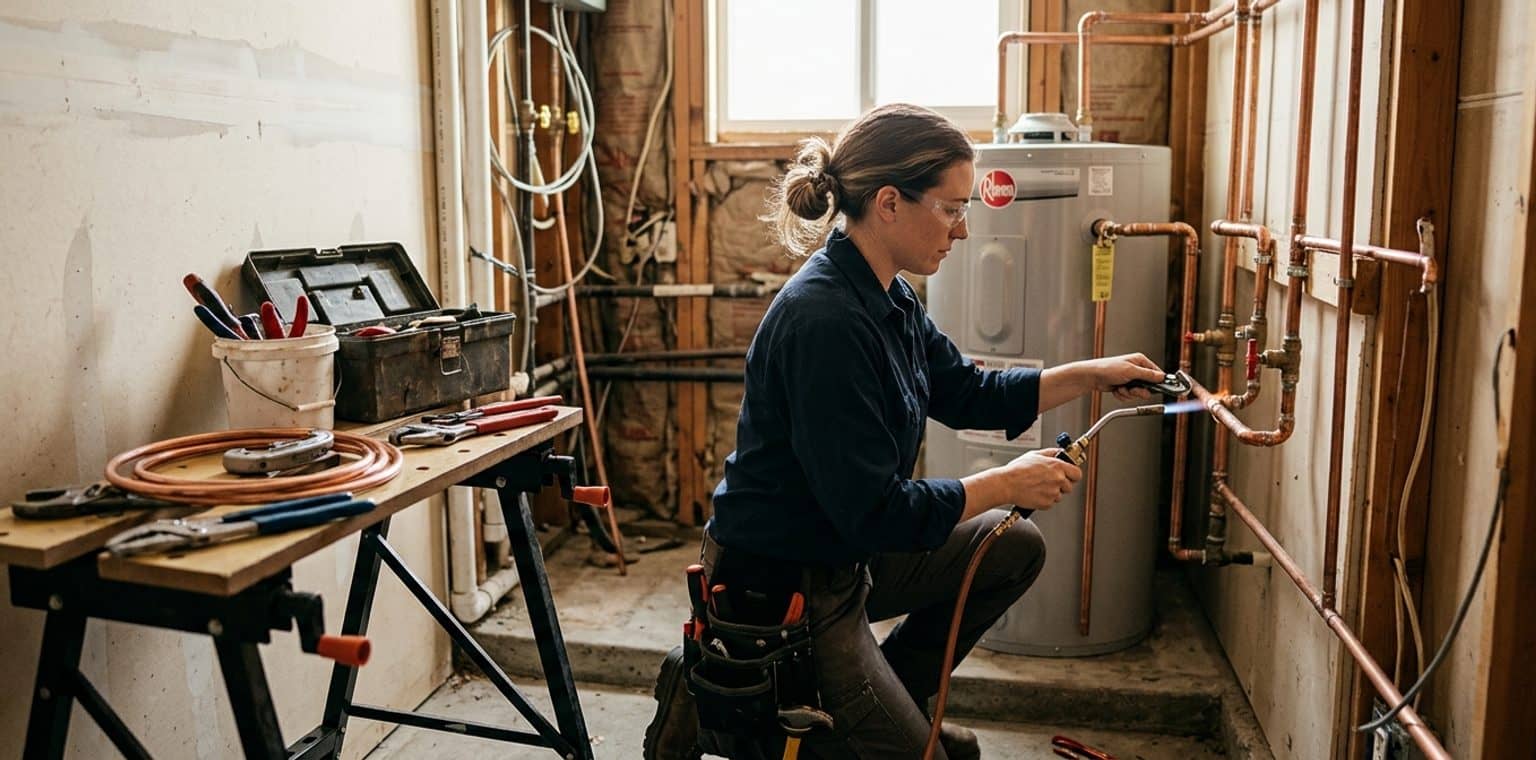 A plumbing job in Sacramento
