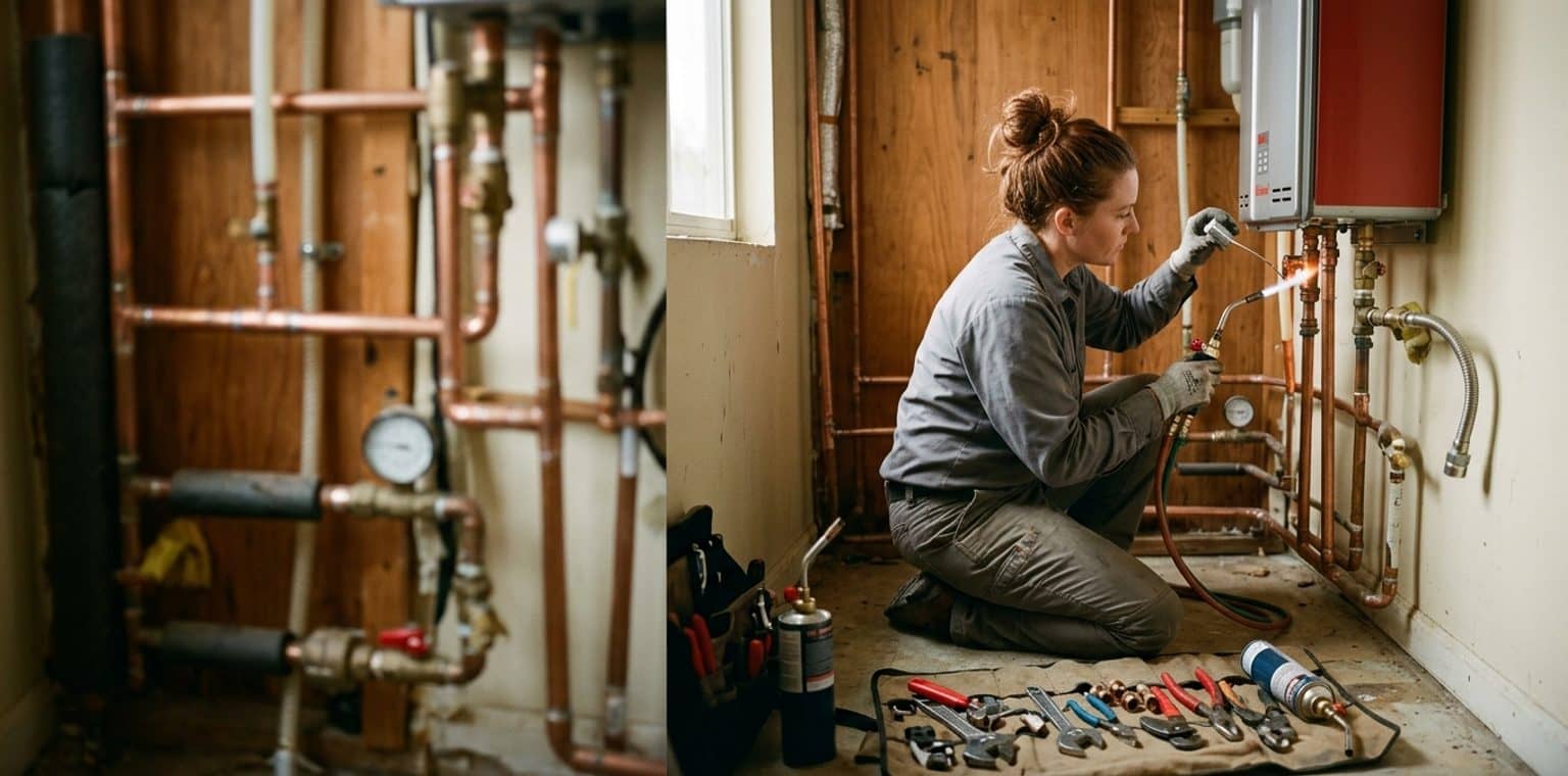 A plumbing job in Salt Lake City