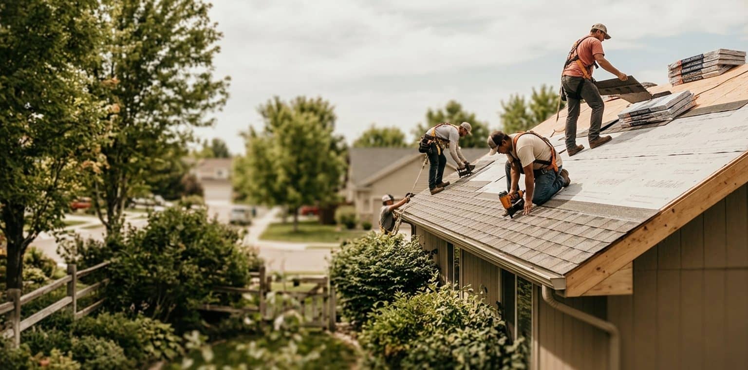 A roofing job in Boise