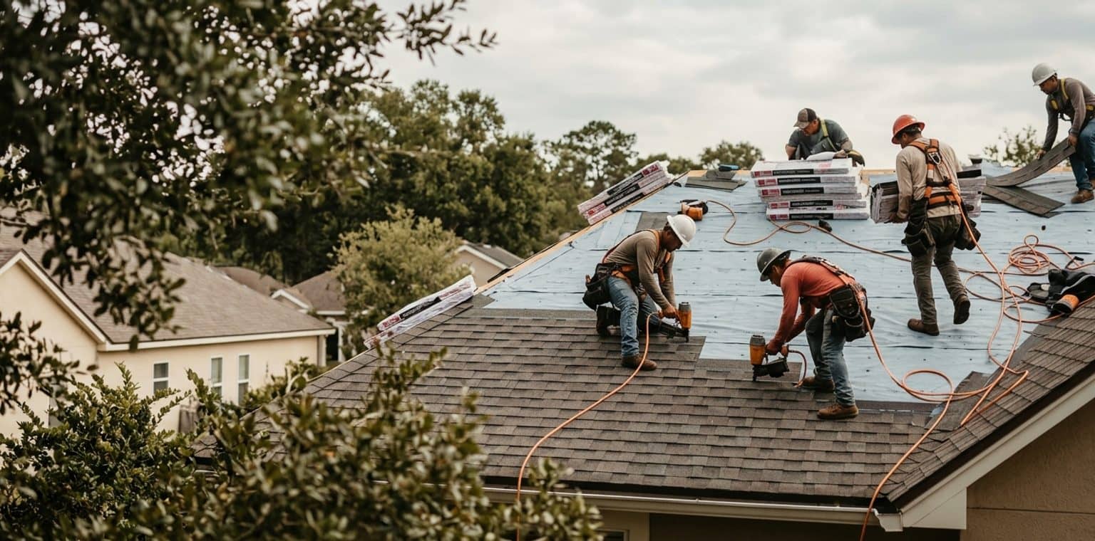 A roofing job in Jacksonville