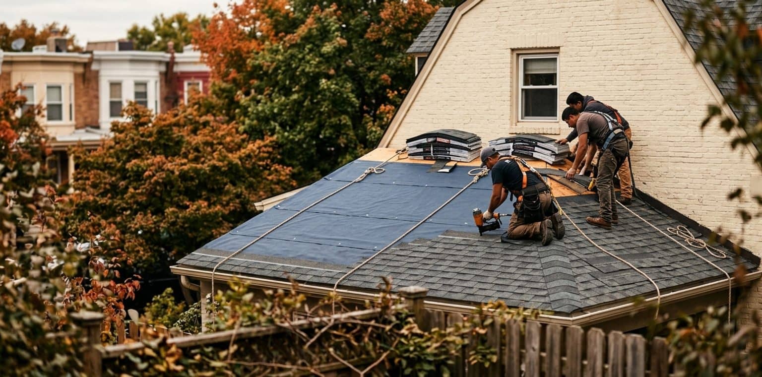 A roofing job in Philadelphia