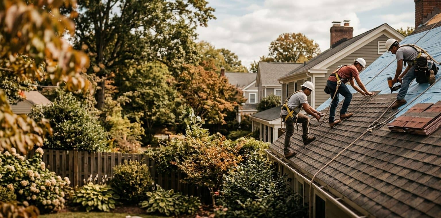 A roofing job in Richmond