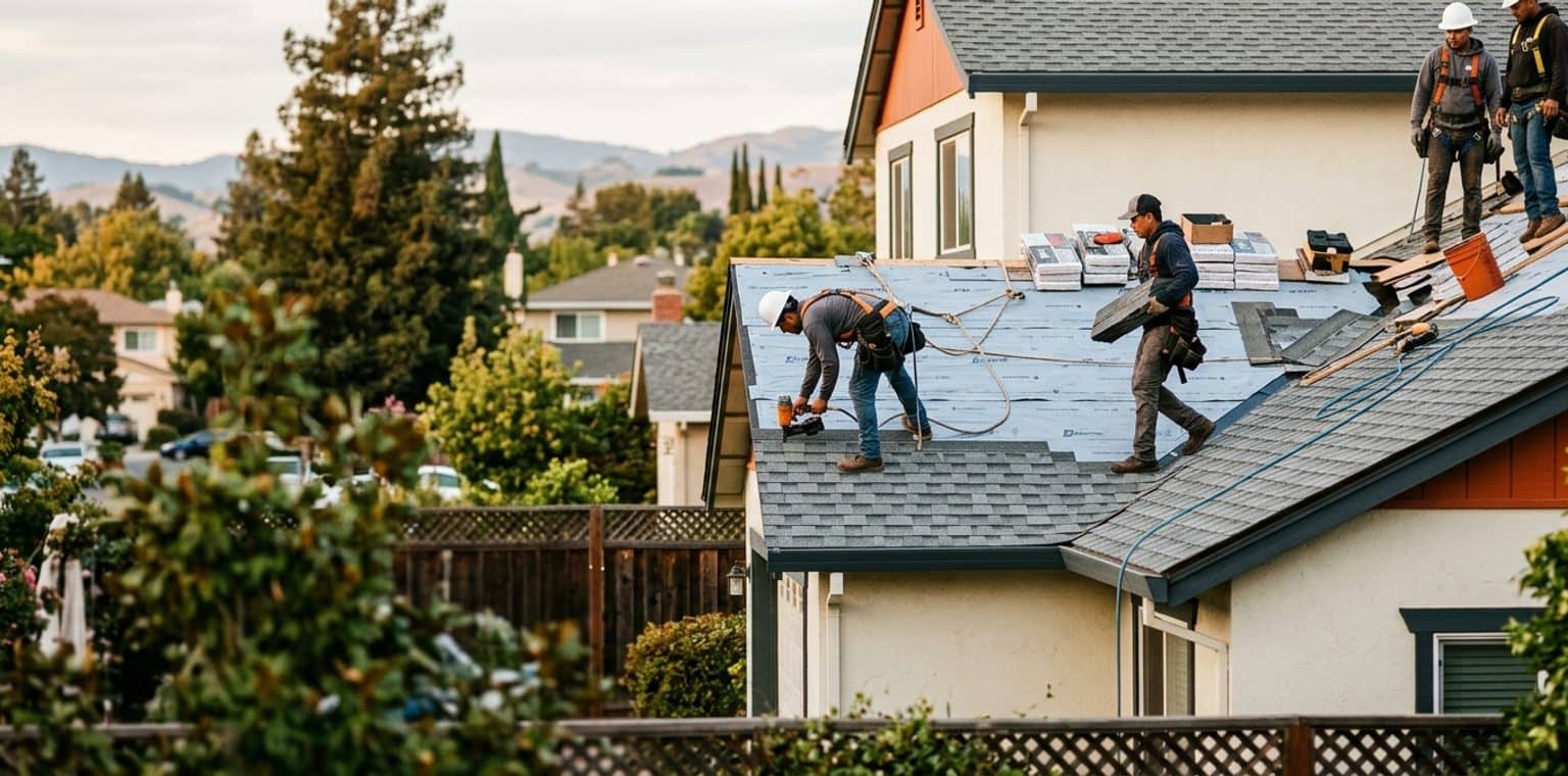 A roofing job in San Jose