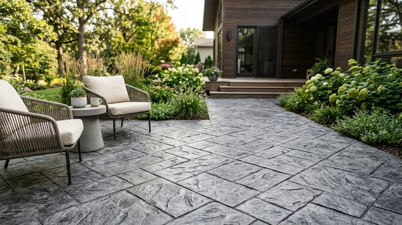 Stamped Concrete Patio Cost (2026): Per Sq Ft